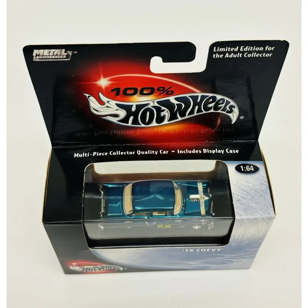 Hot Wheels '56 Chevy Teal Metallic Black Box Metal Collection Sealed